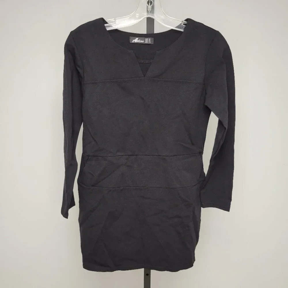 Atolisa Thick Stretch Dress  Size M Black